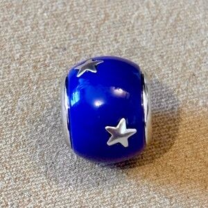🇺🇸Listing! 🆕 Brighton Celebration bead Blue enamel Silver stars & ends Retired